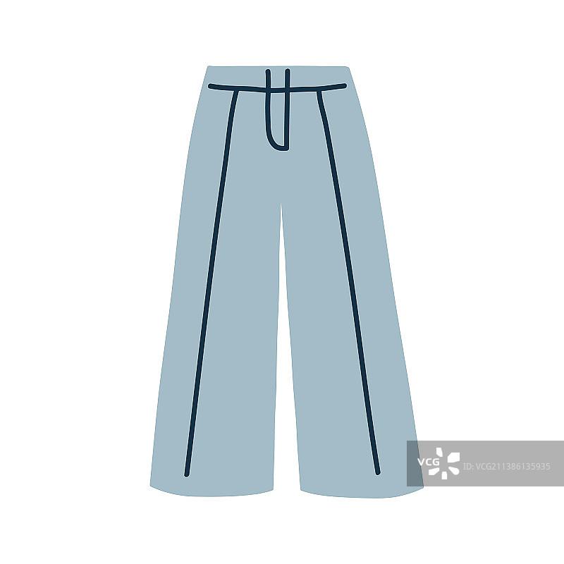 休闲女裤时尚阔腿裤图片素材