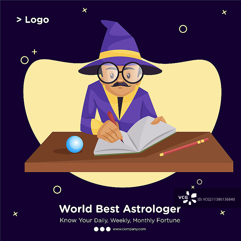 世界最佳占星家banner设计图片素材