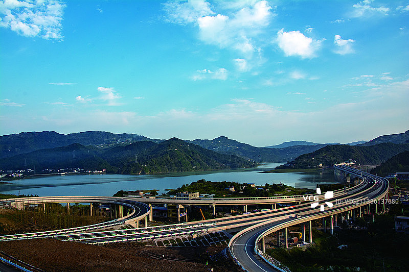 城开高速开州东互通图片素材