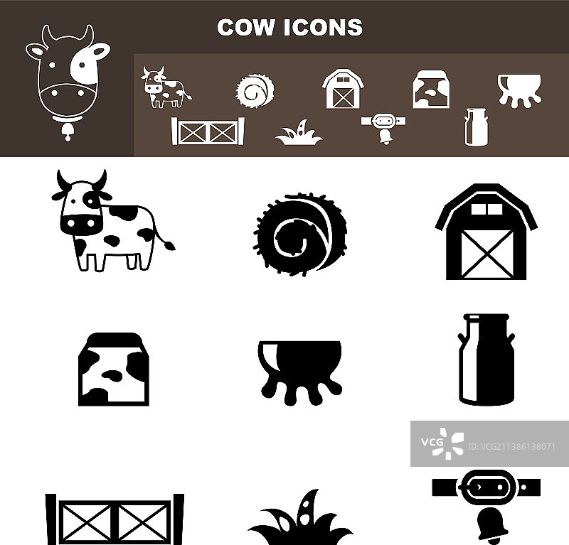 奶牛农场图标图片素材