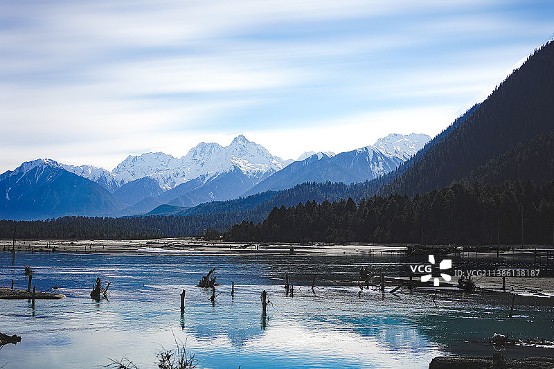 鲁朗林海图片素材