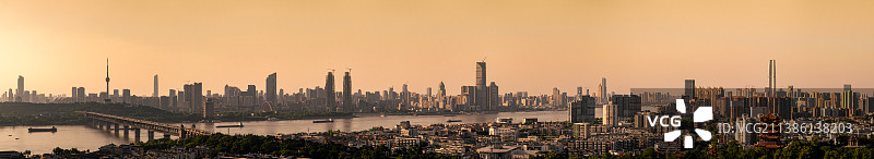 城市风光全景天际线图片素材