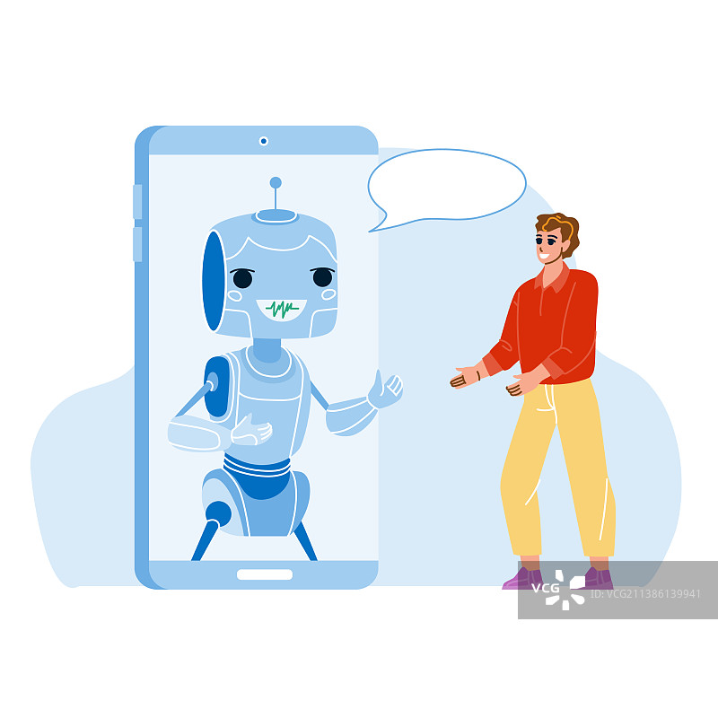 在线客服移动聊天机器人图片素材