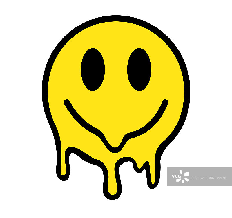 融化的微笑，迷幻超现实科技风图片素材