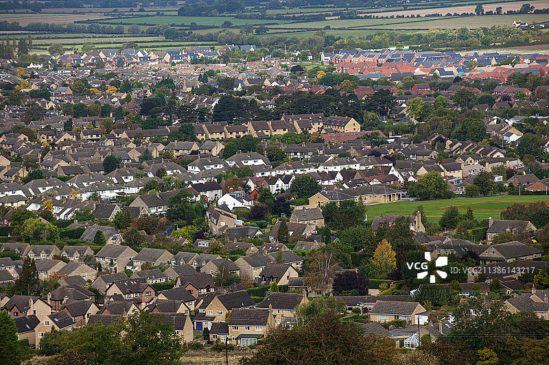 2014年10月02日，英国，切尔腾纳姆，民居建筑图片素材