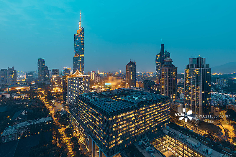 紫峰夜色美 南京鼓楼区 老王图片素材