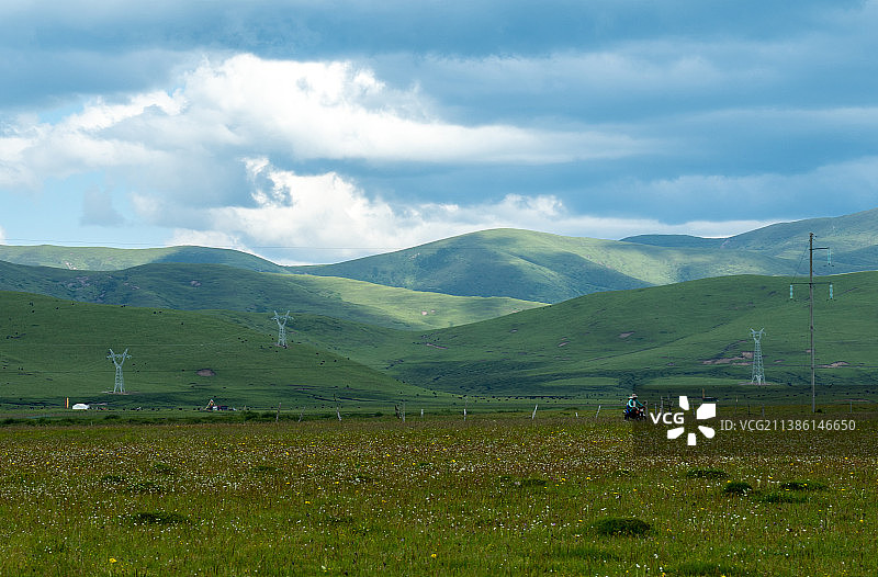 四川若尔盖草原风光图片素材