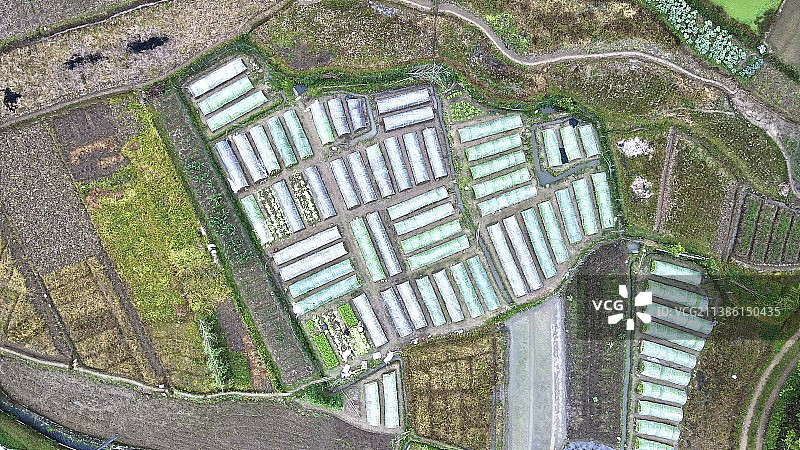 航拍乡村图片素材