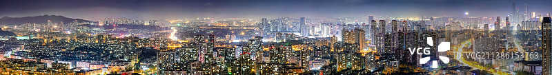 城市风光夜景全景图片素材