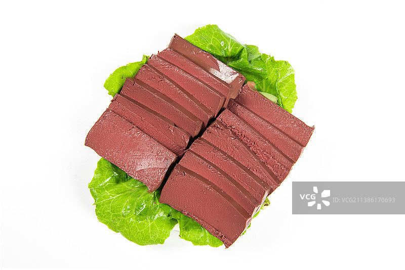 白底上的鸭血图片素材