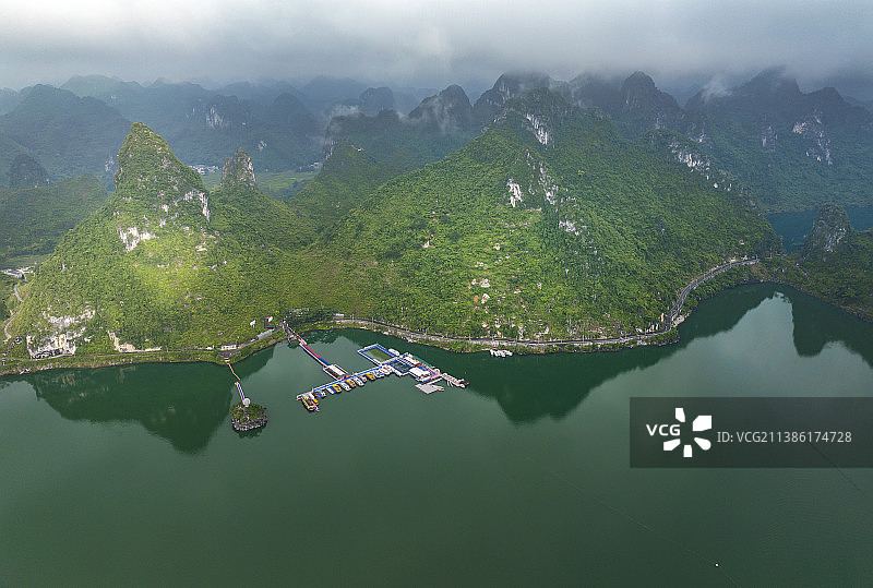 广西上林大龙湖风光图片素材