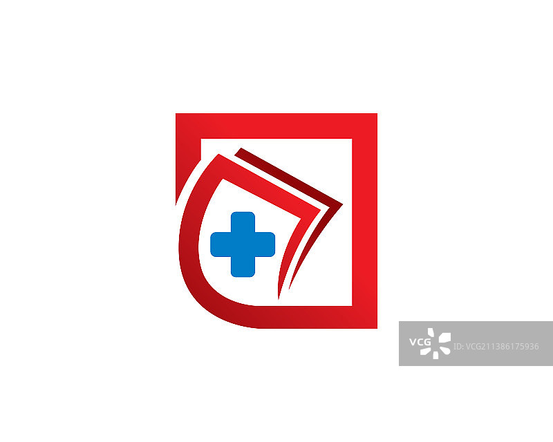医疗书籍Logo图标模板图片素材