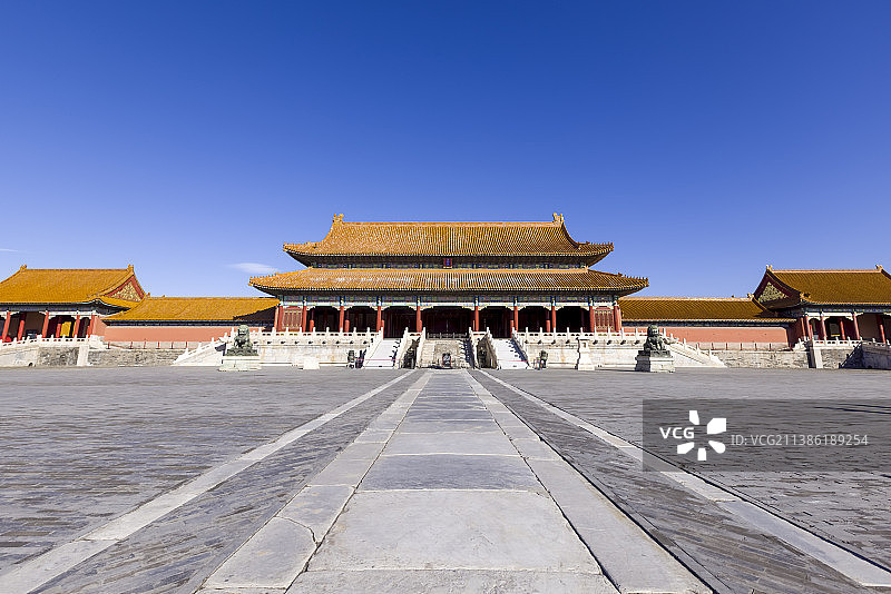 北京故宫博物院太和门图片素材