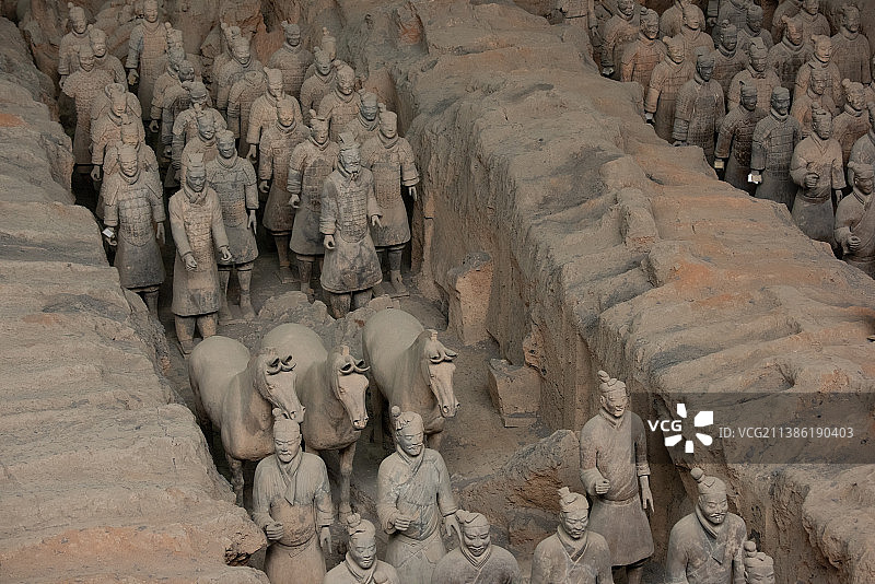 陕西省西安秦始皇兵马俑图片素材