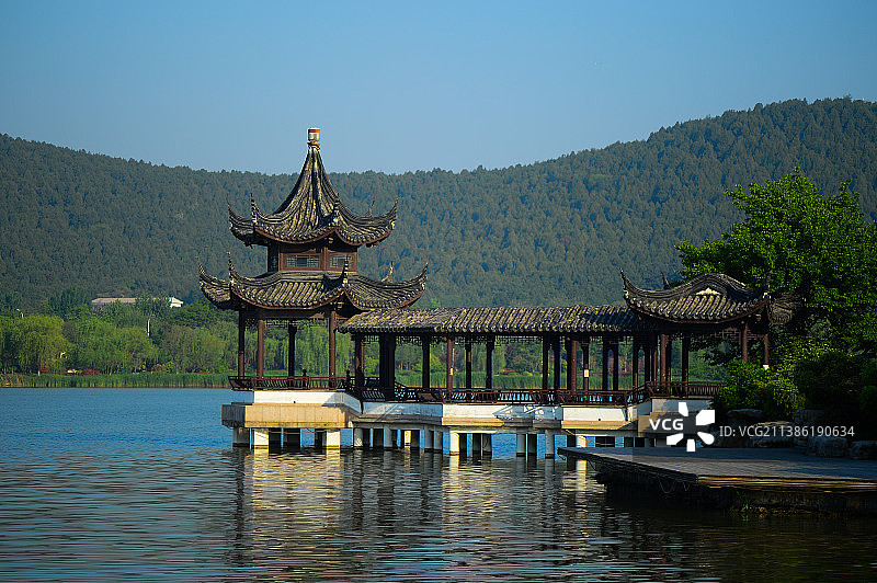 江苏省徐州云龙湖风光图片素材