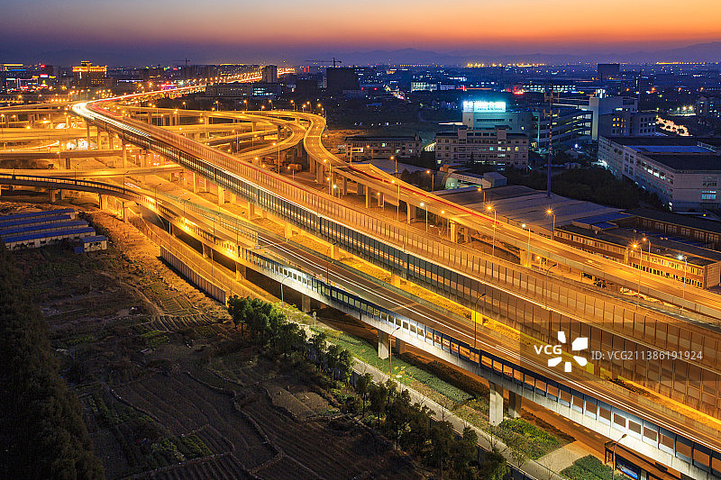 宁波机场路高架图片素材