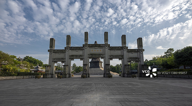 隆昌市古宇湖和营盘山风光图片素材