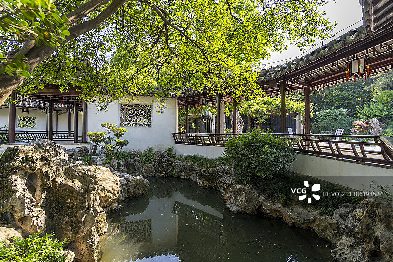 南京瞻园，江南园林风光图片素材