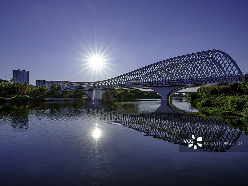 北京温榆河湿地风光图片素材