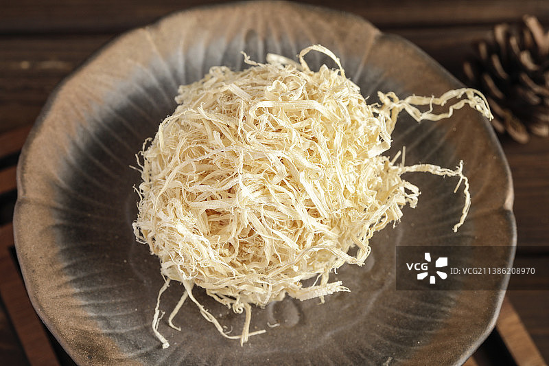 中华传统药材竹茹球图片素材