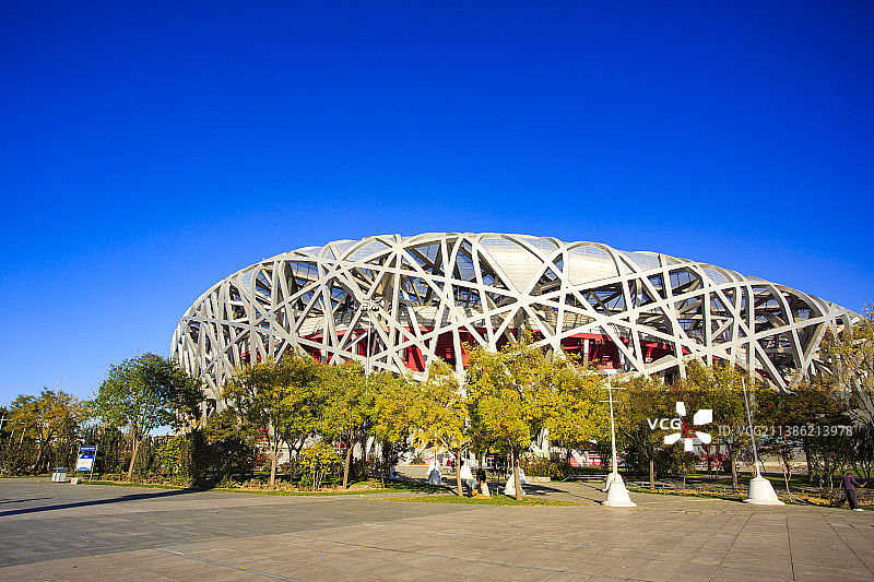 北京鸟巢图片素材
