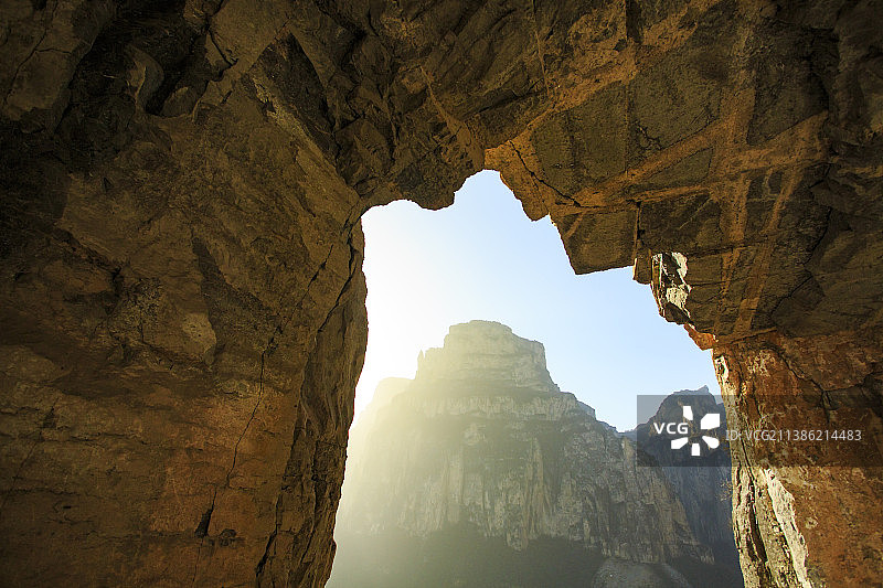 太行山挂壁公路图片素材