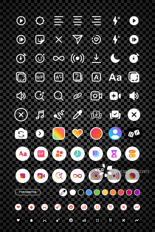 故事相机界面图标图片素材