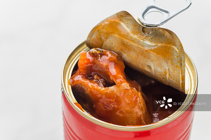 茄汁沙丁鱼罐头食品图片素材