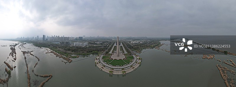 合肥渡江战役纪念馆全景图图片素材