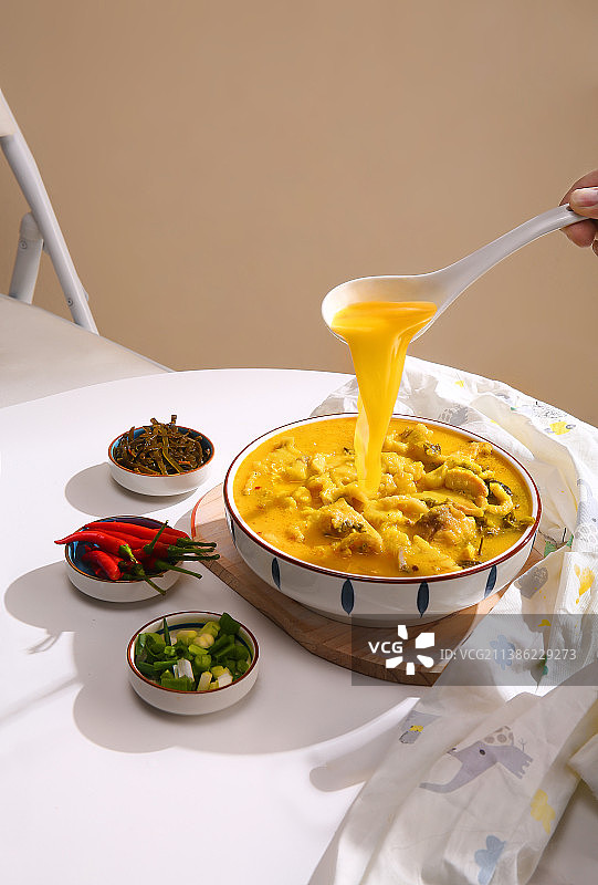 金汤鱼,水煮鱼片图片素材