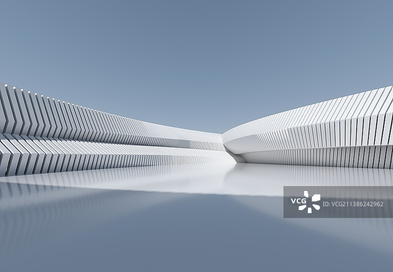 三维渲染科幻感建筑图片素材