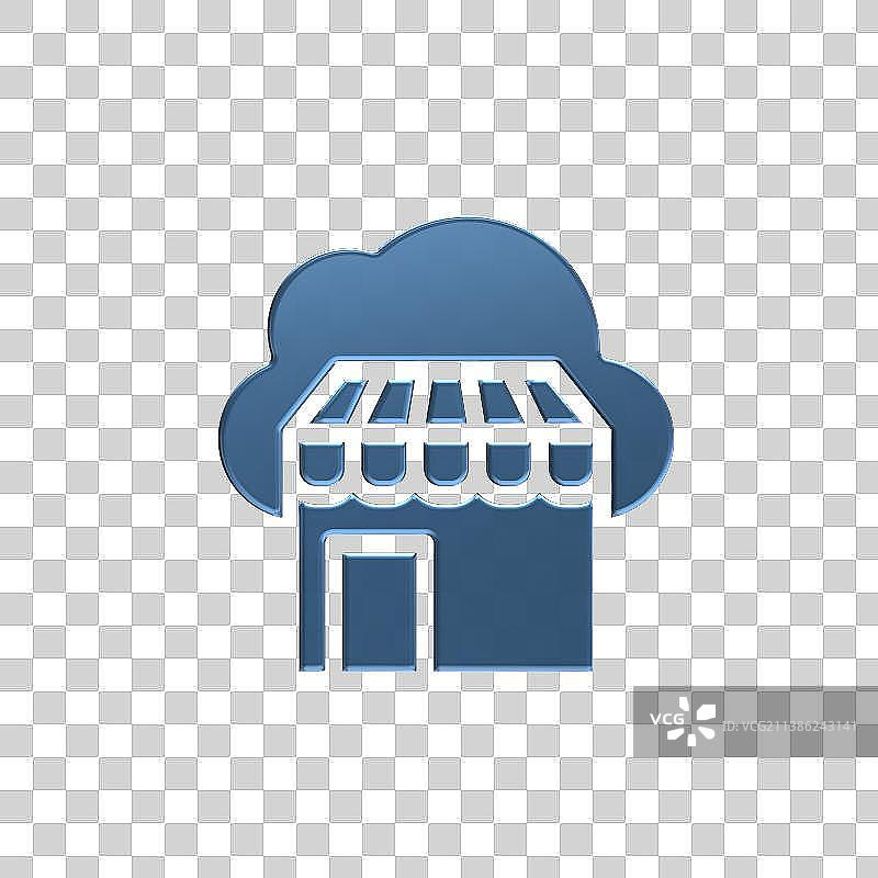 互联网云数据图标图片素材