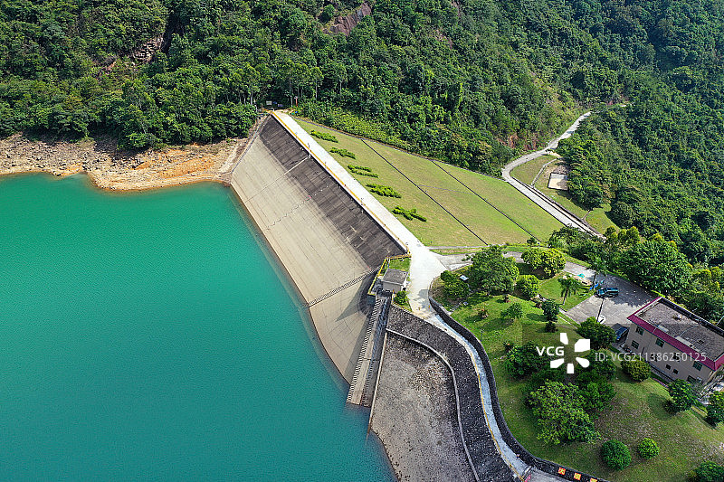 广东省广州市增城区派潭镇白水寨大丰门景区航拍图片素材