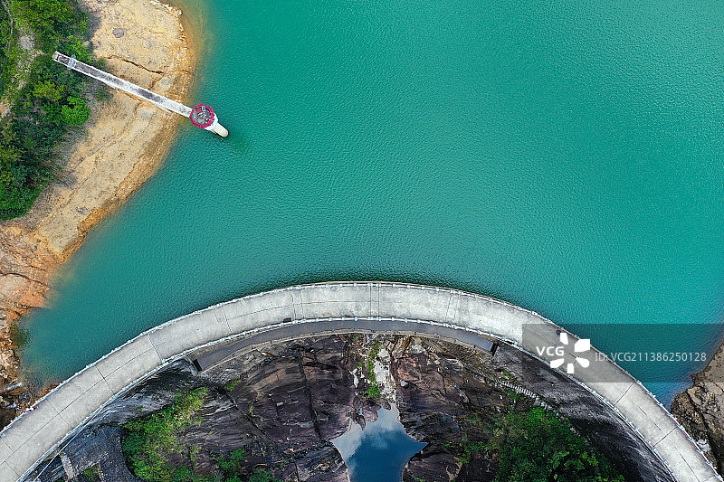 广东省广州市增城区派潭镇白水寨大丰门景区航拍图片素材