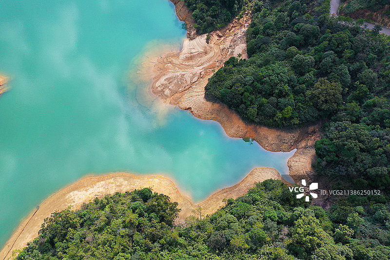 广东省广州市增城区派潭镇白水寨大丰门景区航拍图片素材