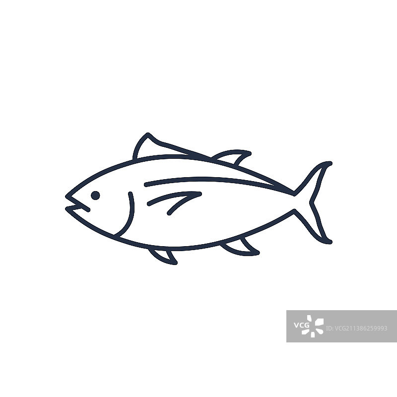 金枪鱼标志轮廓图片素材