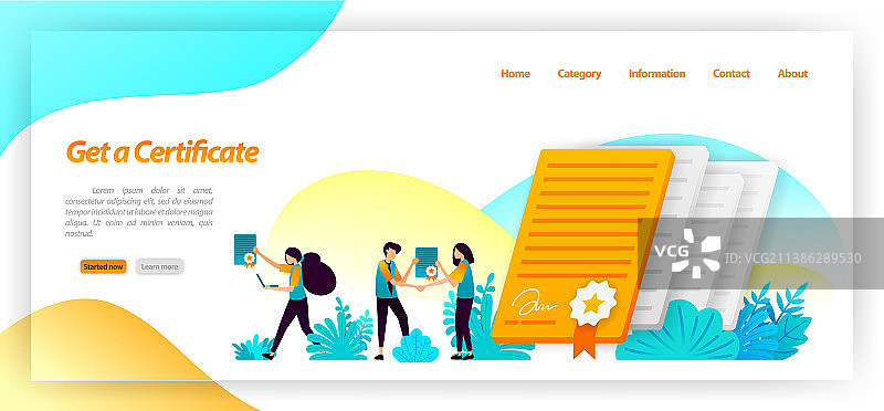 公司大学研讨会证书图片素材