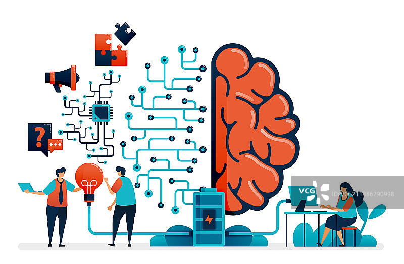 用于解决问题的人工智能图片素材