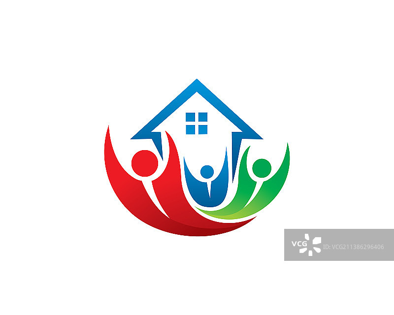 家庭和房屋Logo模板图标符号图片素材