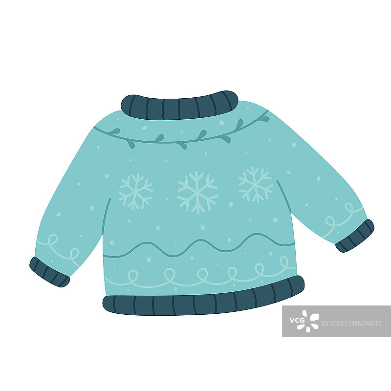 可爱针织圣诞毛衣图片素材