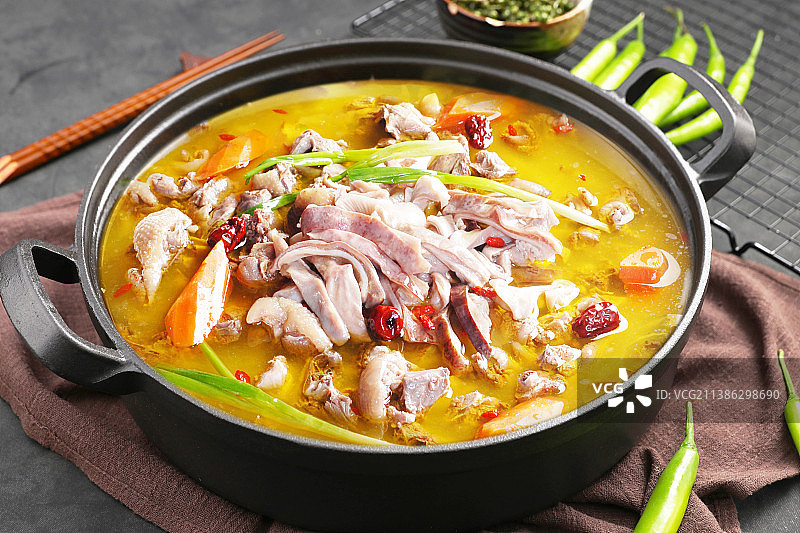 铁锅猪肚鸡图片素材