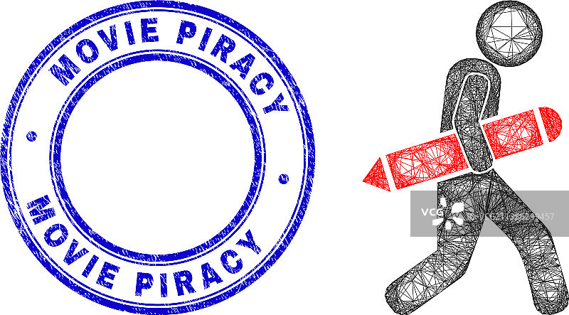 盗版电影徽章和不规则网络图片素材