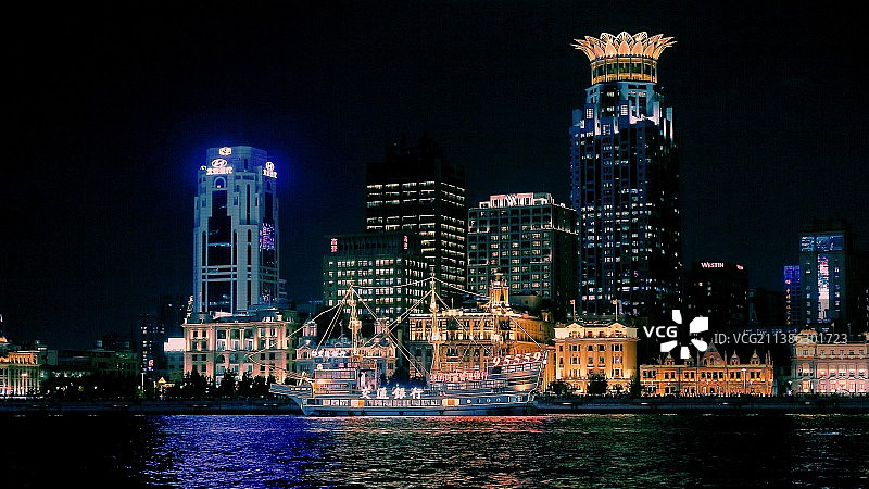 浦西滨江（青橙调）图片素材