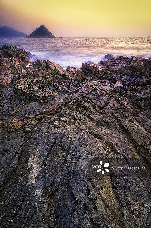 深圳黑岩角日出图片素材