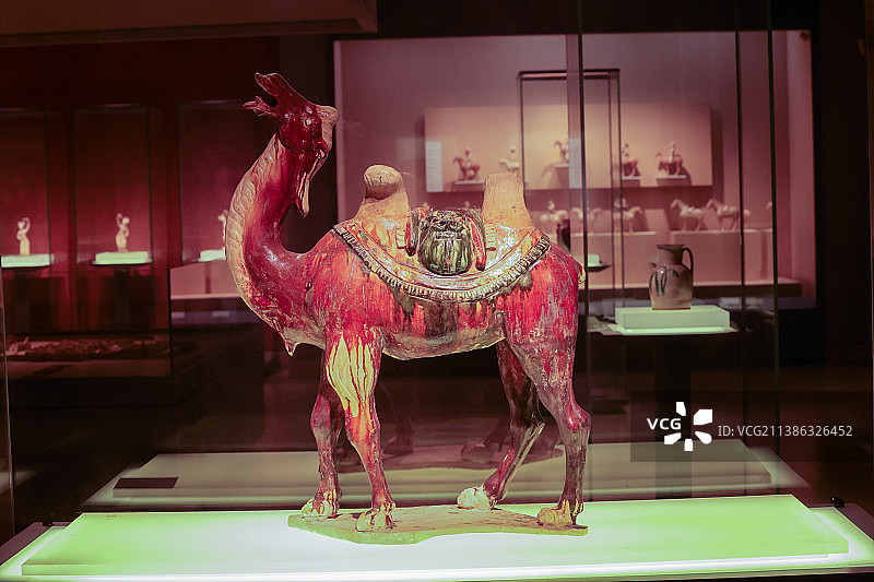 唐代三彩骆驼图片素材