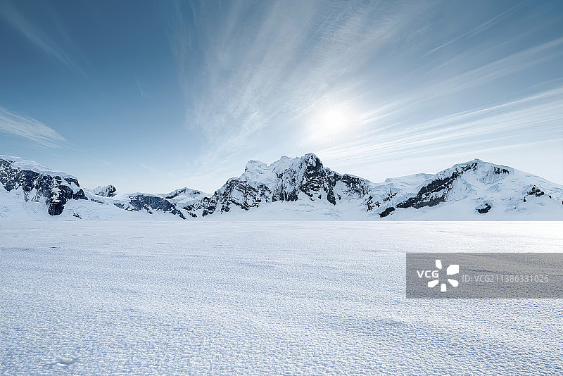 雪山道路图片素材