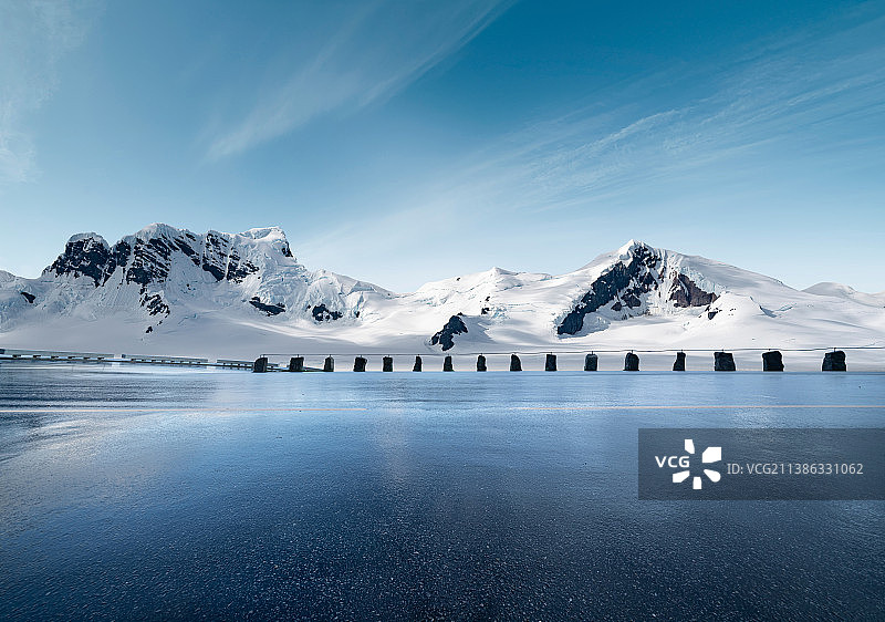 雪山道路图片素材