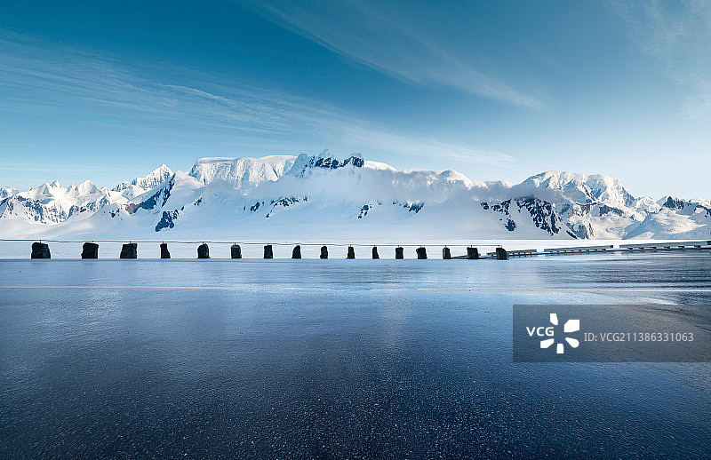 雪山道路图片素材
