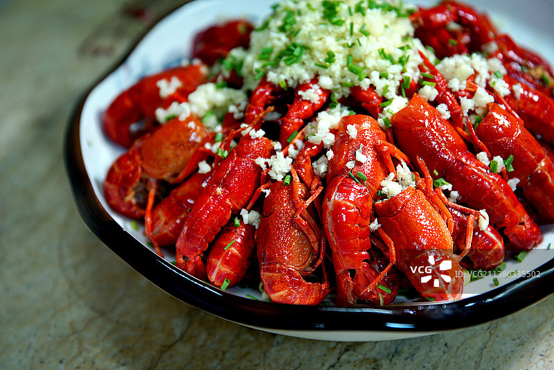 蒜蓉小龙虾图片素材