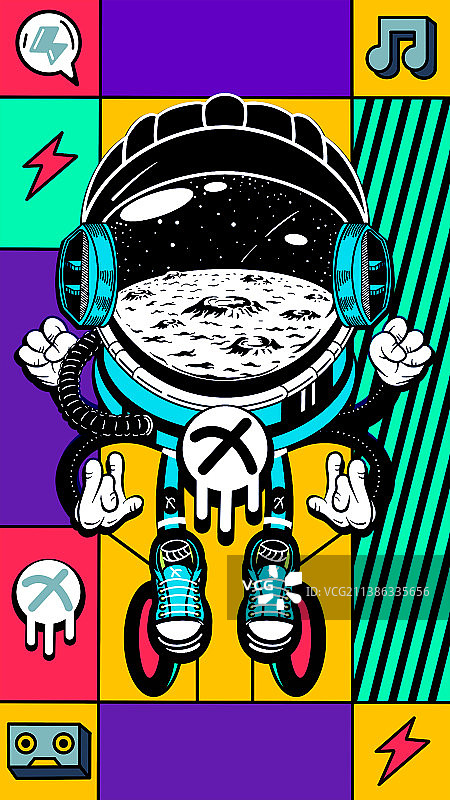 潮流太空人图片素材